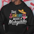 Senorita Margarita Lover Cinco De Mayo Fiesta ギフト パーカー 面白い贈り物