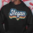 Stefan ファーストネーム 男の子 ヴィンテージスタイル 70年代 80年代 パーソナライズ パーカー 面白い贈り物