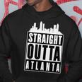 Straight Outta Atlanta 都市のシルエット パーカー 面白い贈り物
