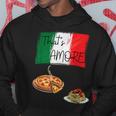 That's Amore ピザ パスタ好き イタリア料理 イタリア国旗 パーカー 面白い贈り物