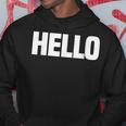 Thatays Hello シャツ こんにちはと言うデザイン パーカー 面白い贈り物