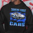 Thinking About Cars スー スポーツカー エキゾチック コンセプト ボーイズ パーカー 面白い贈り物