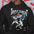 Triple Threat Ohtani Betts Freeman Los Angeles Mlbpa パーカー 面白い贈り物