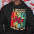 Vintage A Day Without Cranberry I Have No Idea クランベリー パーカー 面白い贈り物
