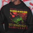 Vintage Los Horrores Nunca Terminan Rana Rana Horror Sudadera Regalos divertidos