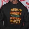 おかしな食べ物好きの言葉、私が空腹になるとき パーカー 面白い贈り物