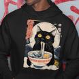 かわいい 猫 食べる ラーメン 麺 面白い アニメ パーカー 面白い贈り物