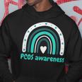 かわいいpcos啓発ボヘミアンレインボーpcosサポート。 パーカー 面白い贈り物