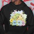 かわいいカメの花 I キッズ 亀 パーカー 面白い贈り物