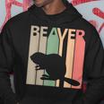 かわいいビーバーの動物 パーカー 面白い贈り物