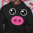 かわいい豚の顔 ピンクの鼻 面白い動物愛好家コスチューム パーカー 面白い贈り物