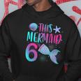 このマーメイドは6歳の6歳の誕生日マーメイドガールパーティーです。 パーカー 面白い贈り物
