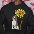 ひまわり サンシャイン ビーグル 動物 ペット ハウンド 犬 恋人 ギフト パーカー 面白い贈り物