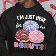 アイム・ジャスト・ヒア・フォー・ザ・ドーナツ・ファニー・ドーナツ・ラヴァー・ドーナツ パーカー 面白い贈り物