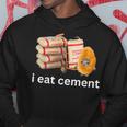 アイ・イート・セメント・ファニー・カーズ・クライング・キャット・ミーム パーカー 面白い贈り物