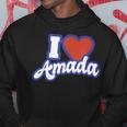 アイ・ラブ・アマダ パーカー 面白い贈り物