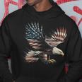 アメリカの国旗白頭ワシ米国独立記念日アートワーク デザイン パーカー 面白い贈り物