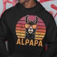 アルパパ アルパカ ラマ お父さんになる お父さん 新しいお父さん パーカー 面白い贈り物