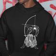 アーチャー 弓道 日本の武道 パーカー 面白い贈り物