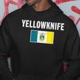 イエローナイフ 紋章 旗 国家への誇り ギフト お土産 パーカー 面白い贈り物