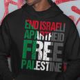 イスラエルのアパルトテッドフリーパレスチナを終えましょう パーカー 面白い贈り物