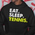 イート・スリープ・テニス パーカー 面白い贈り物