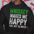 ウィスキーは私を幸せにします、You Noto Much ウイスキー パーカー 面白い贈り物