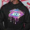 エジプトのホルスの目 トリッピー サイケデリック アート 宇宙 シュール パーカー 面白い贈り物