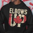 エルボーズアップ カナダ カナダ国旗 プライド 北 強い メープルリーフ パーカー 面白い贈り物