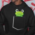 カエルポケットにカエルポケットペットカエルグリーンカエルポケット パーカー 面白い贈り物
