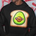 カワイイ アボカドトースト パーカー 面白い贈り物