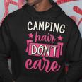 キャンピングヘア Don't Care パーカー 面白い贈り物