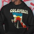 コロンビア ビンテージ コロンビアン カントリー レインボー レトロ 70年代地図 パーカー 面白い贈り物