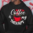コーヒーは私のセラピー、面白いカフェイン愛好家 パーカー 面白い贈り物