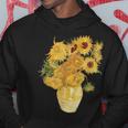 ゴッホ ひまわり 美的アート 鍬 絵画 グラフィック パーカー 面白い贈り物