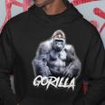 ゴリラ×シルバーバックゴリラ霊長類 パーカー 面白い贈り物