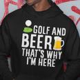 メンズ メンズ ゴルフウェア ゴルフとビール That's Why I'm Here パーカー 面白い贈り物