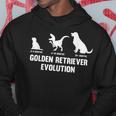 ゴールデンレトリバーオーナーのためのゴールデンレトリバーの進化 パーカー 面白い贈り物