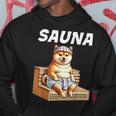 サウナauna さうな 整う アウトドア 焚火 おもしろ 犬 柴犬好き 柴犬 名言 文字 面白い ふざけた ネタ パーカー 面白い贈り物