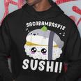 サカバンバスピス寿司 魚ミーム 和食 パーカー 面白い贈り物