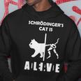 シュレディンガーの猫-死んで生きている-物理オタク パーカー 面白い贈り物