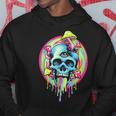 スカルマッシュルーム スケルトン グラフィック ゴス メンズ レディース パーカー 面白い贈り物