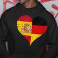 スペインとドイツのハーフaのかっこいい国旗 スペイン ドイツの国旗 Pain German Flag パーカー 面白い贈り物