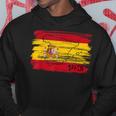 スペイン国旗の絵、スペインの地図のスケッチ。 パーカー 面白い贈り物