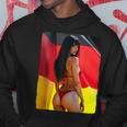 セクシーガールグラフィックtシャツ 「ビキニピンナップガール&ドイツ国旗」 パーカー 面白い贈り物