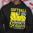 ソフトボールは私の好きな季節の楽しいデザイン。 パーカー 面白い贈り物