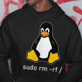 タックスlinuxペンギン-Sudorm-Rfコンピューターサイエンスコンピューター Tux Linux パーカー 面白い贈り物