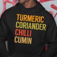 ターメリック コリアンダーチリクミン カレー パーカー 面白い贈り物