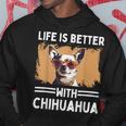 チワワデザイン レディース メンズ チワワ 犬 チワワ 恋人 パーカー 面白い贈り物