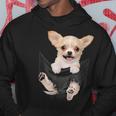 チワワ犬愛好家のためのポケットに入った面白いチワワ犬。 パーカー 面白い贈り物